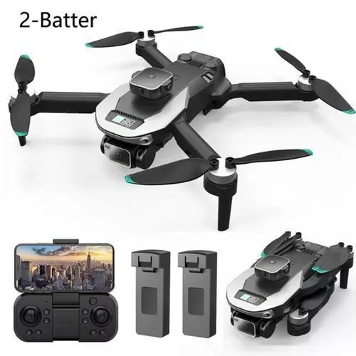 Professional Obstacle Avoidance Dual Camera Wifi Mini Drone HD Brushless Motor RC & 2 Batteries