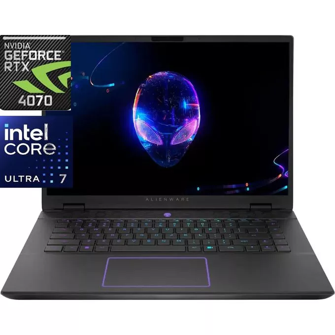 DELL Alienware M16 R2 - 16.0" QHD IPS Display - 32GB RAM / 1TB SSD - Nvidia GeForce RTX 4070 (8GB) - 14th Gen Intel Core Ultra 7 - Win 11 - Dark Metallic Moon